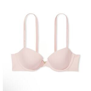 Victoria's Secret Love Cloud Push Up Plunge Bra Purest pink 34 C